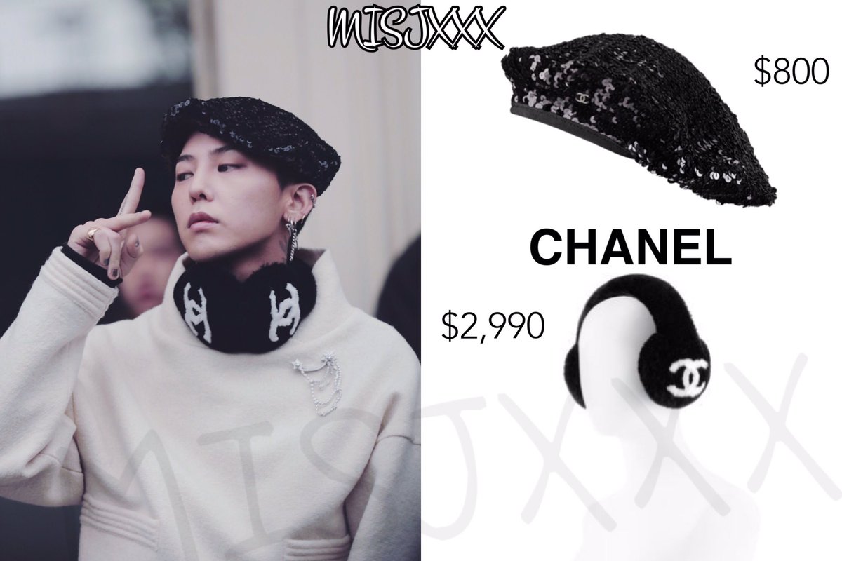 GDSTYLE on X: #GDStyle 👉#Chanel BERET,Sequins black.($800