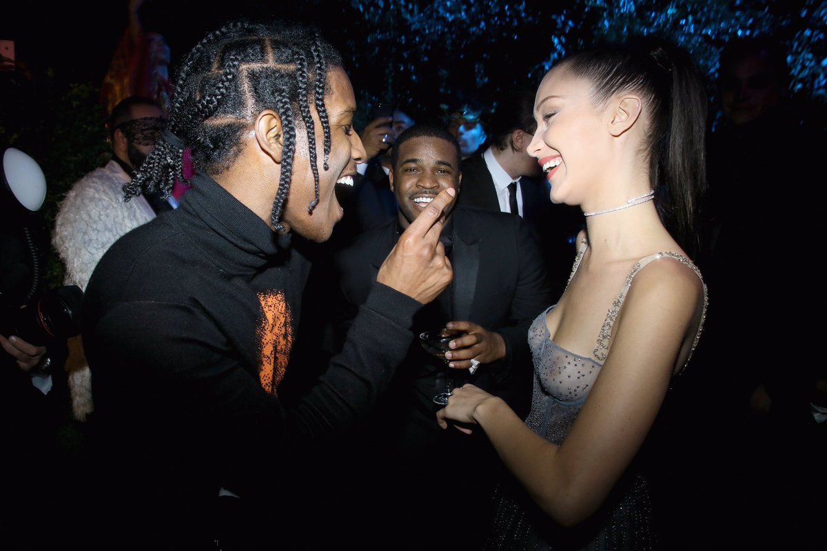 StreetFashion01's tweet photo. ASAP Ferg, Rocky and Bella Hadid at the Dior Ball🎌 https://t.co/fpG0zdX23T