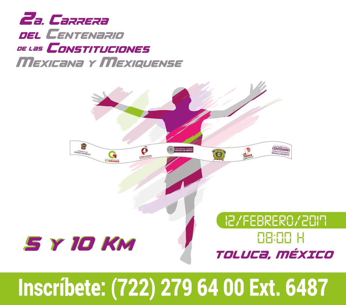 cruz_roa's tweet photo. Los Diputados Mexiquenses te invitamos a participar en la Carrera del Centenario de nuestras Constituciones. https://t.co/8hKnzYTHfr