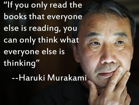 DanielPink's tweet photo. Wisdom from Haruki Murakami. https://t.co/PMExbJjNC0