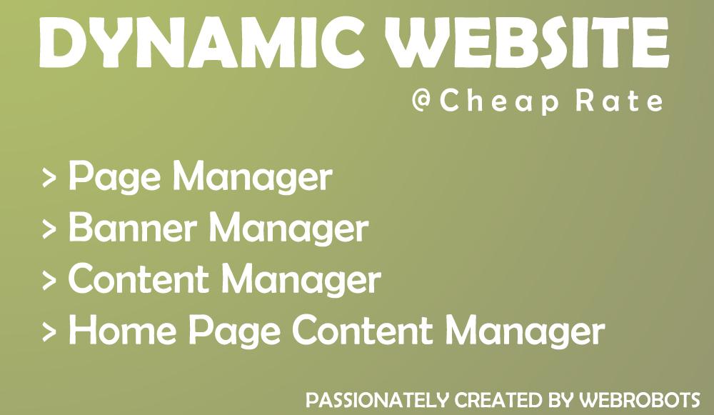 WebrobotsIn's tweet image. Dynamic Website Development 
#dynamicwebsitedevelopment