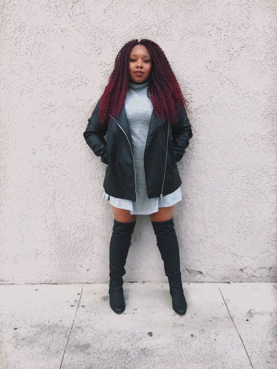 ohhheyb's tweet photo. These boots and this leather jacket have me #shook 🔥 #F21xMe @Forever21 https://t.co/bFTZMBVno1