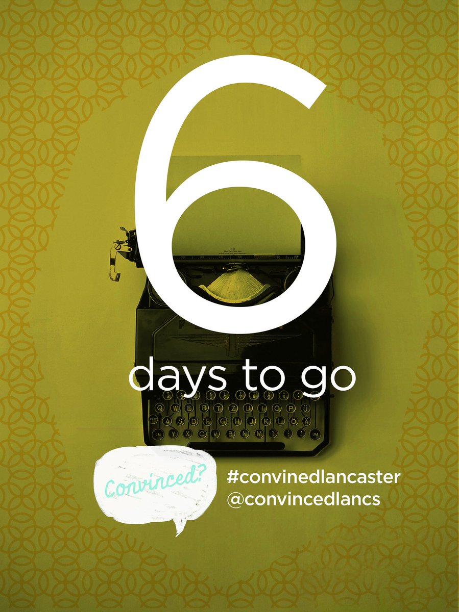 convincedlancs's tweet photo. 6 days to go! #convincedlancaster https://t.co/IC39qcQ4CU