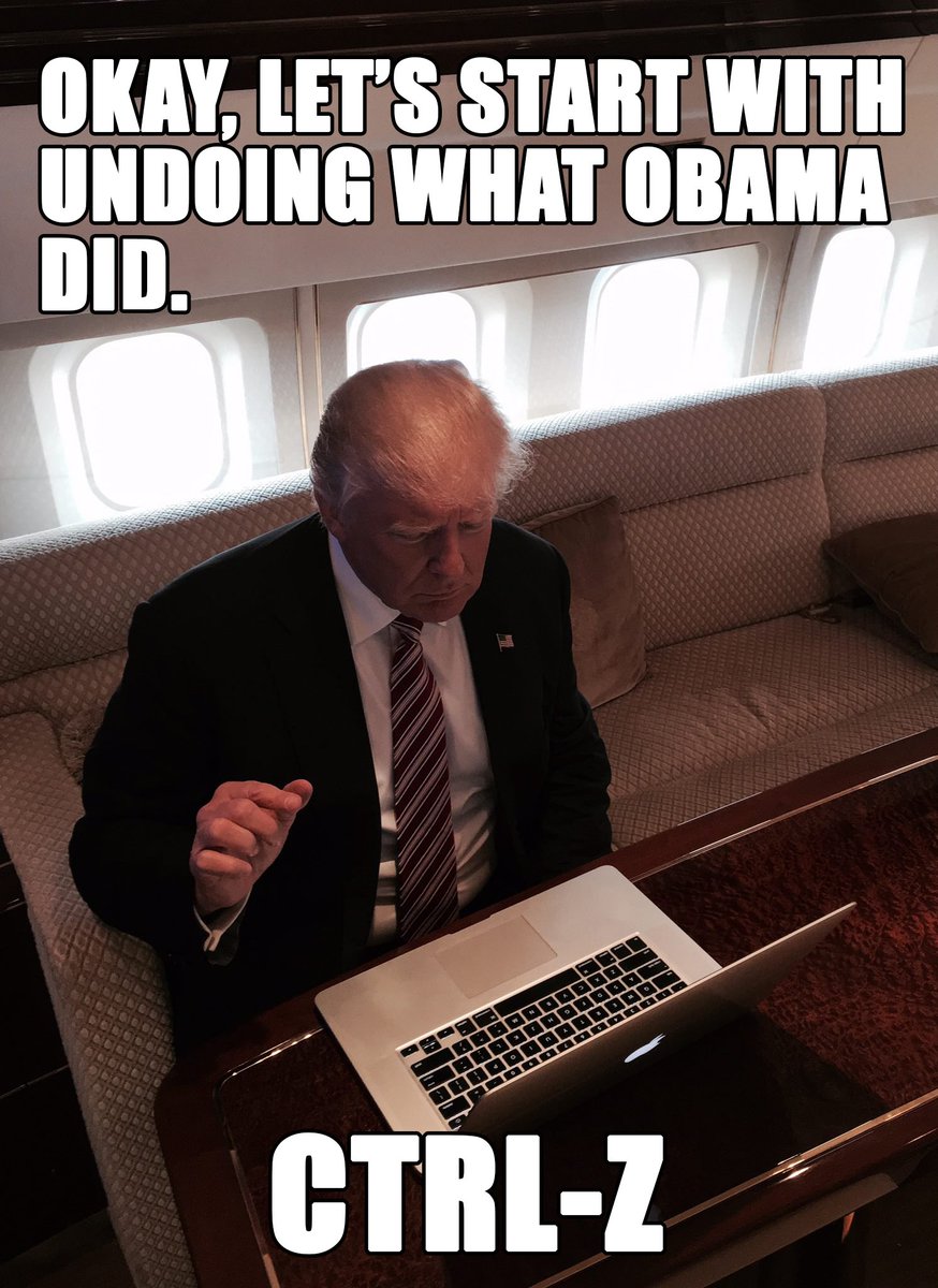Kloki's tweet photo. Felt the need to make this meme. #trump #obama #ctrlz #presidenttrump #DonaldTrump https://t.co/5rMMnf8zca