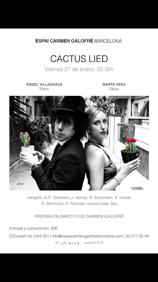 Varatarin's tweet photo. El próximo viernes 27 tenéis una cita muy especial con Cactus Lied. Un nuevo concepto de concierto, muchas sorpresas y diversión garantizada https://t.co/hgvqQEY7D6