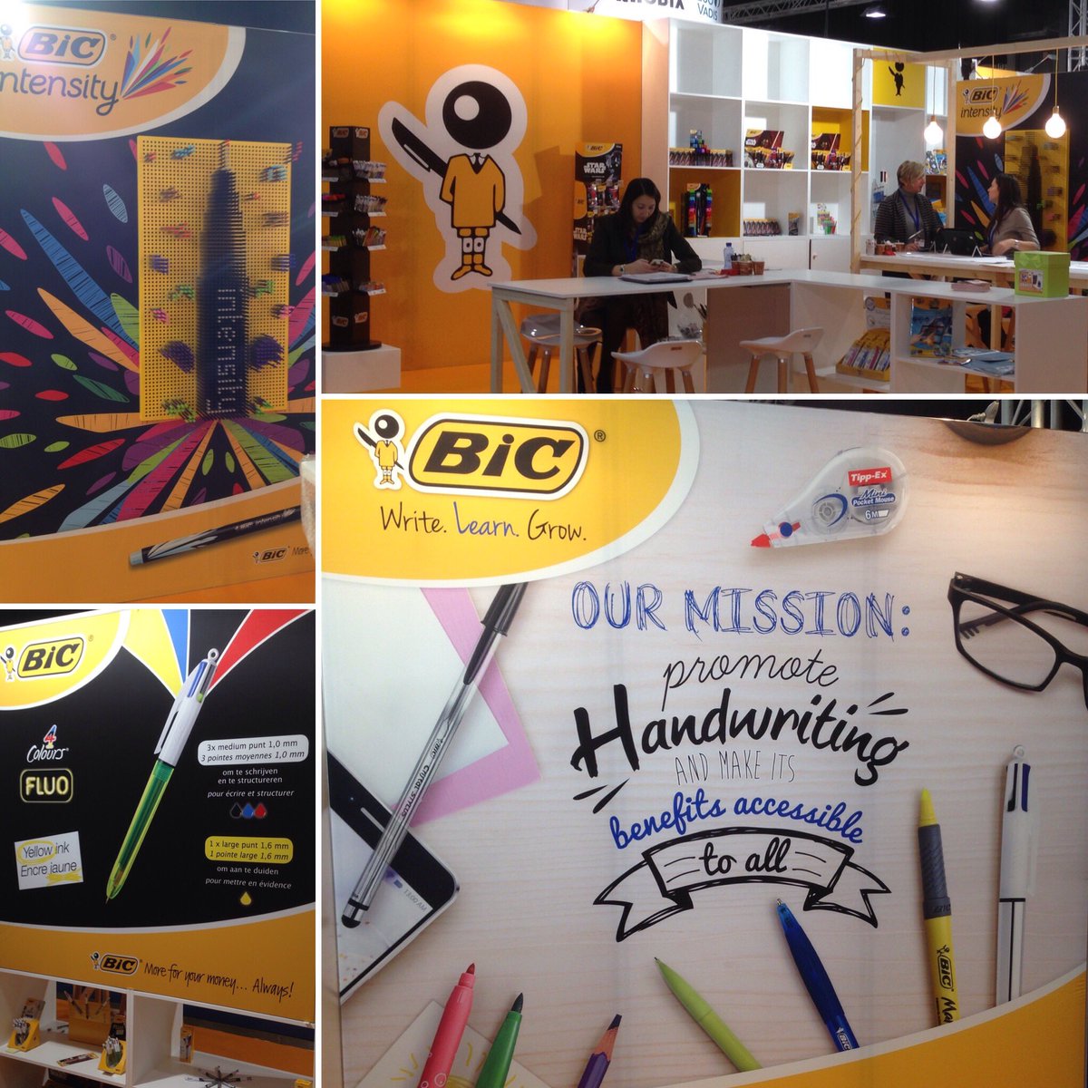 Els_Maes's tweet photo. #proud of the #BIC Benelux team and their performances at #Papershow @BICGroup https://t.co/MAbNODLuGV