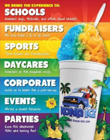 Kona Ice Of Peoria (@konaicepeoria) on Twitter photo We are booking 2017 events. If you have an event that you want Kona Ice to attend, please reach out at 309.402.9355 or rdurdel@kona-ice.com. We are booking 2017 events. If you have an event that you want Kona Ice to attend, please reach out at 309.402.9355 or rdurdel@kona-ice.com.