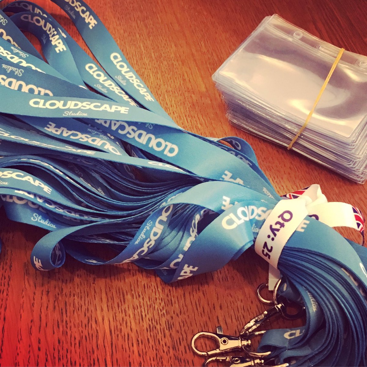 loukneath's tweet photo. Feeling so official today with our new cloudscapeblue™ lanyards! #animationcumbria #cloudscapestudios #sexylanyards #readyfortheweekend https://t.co/kqrCODTy8E