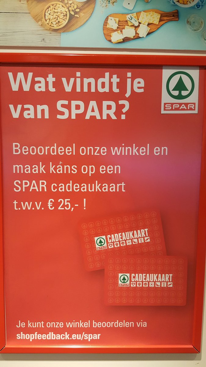 Maak kans op 25 euro door spar barger oosterveld  te beoordelen