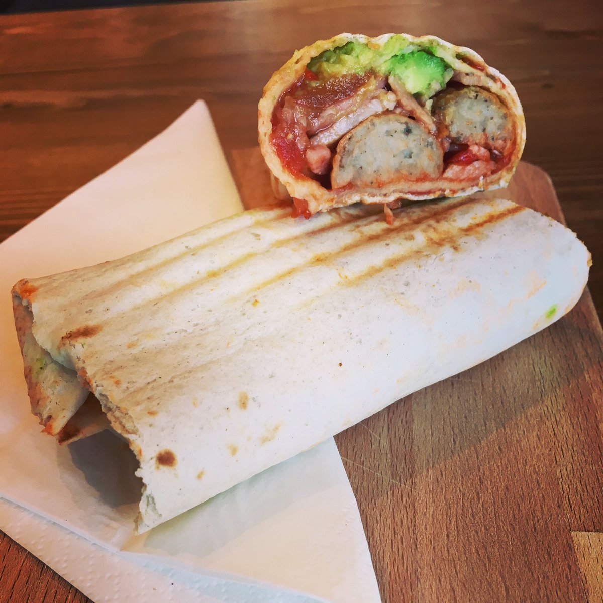 Available from this weekend... the Breakfast burrito. 👌🏻👌🏻#lopezandsonscoffee #bikes #breakfast #coffee