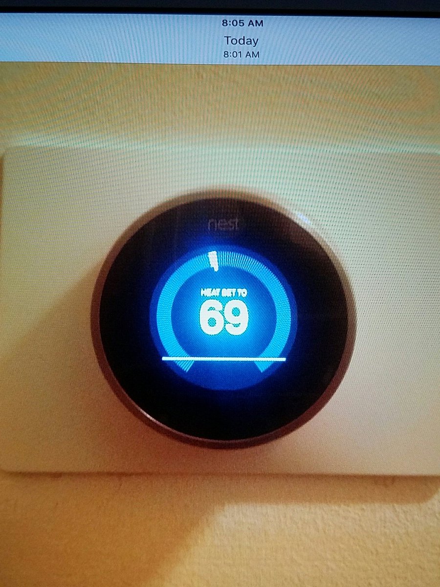 keeferrd's tweet photo. @nestsupport our children got us a nest thermostat. It is absolutely amazing! However now there is a line on the display? Is this normal? https://t.co/ZPa01mr3Ap