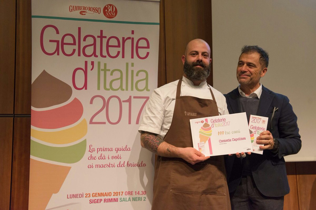 cri_fabbri's tweet photo. La Cremeria Capolinea di #reggioemilia tra le migliori gelaterie de @ilGamberoRosso premiata al #sigep2017 https://t.co/L2zZZd2C14 https://t.co/J7D45VWHdW