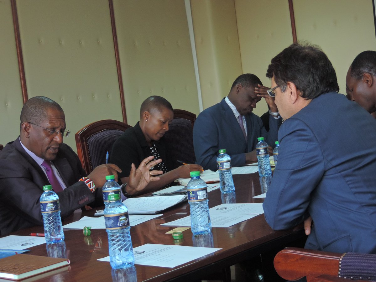ODPP_KE's tweet photo. Anti Counterfeit Agency Chairman Pradeep Paunrana &amp; CEO Dr J. Akoten called on @ODPP_KE to discuss enhanced collaboration #Courtesycall_ODPP https://t.co/PbXQ00L9tt