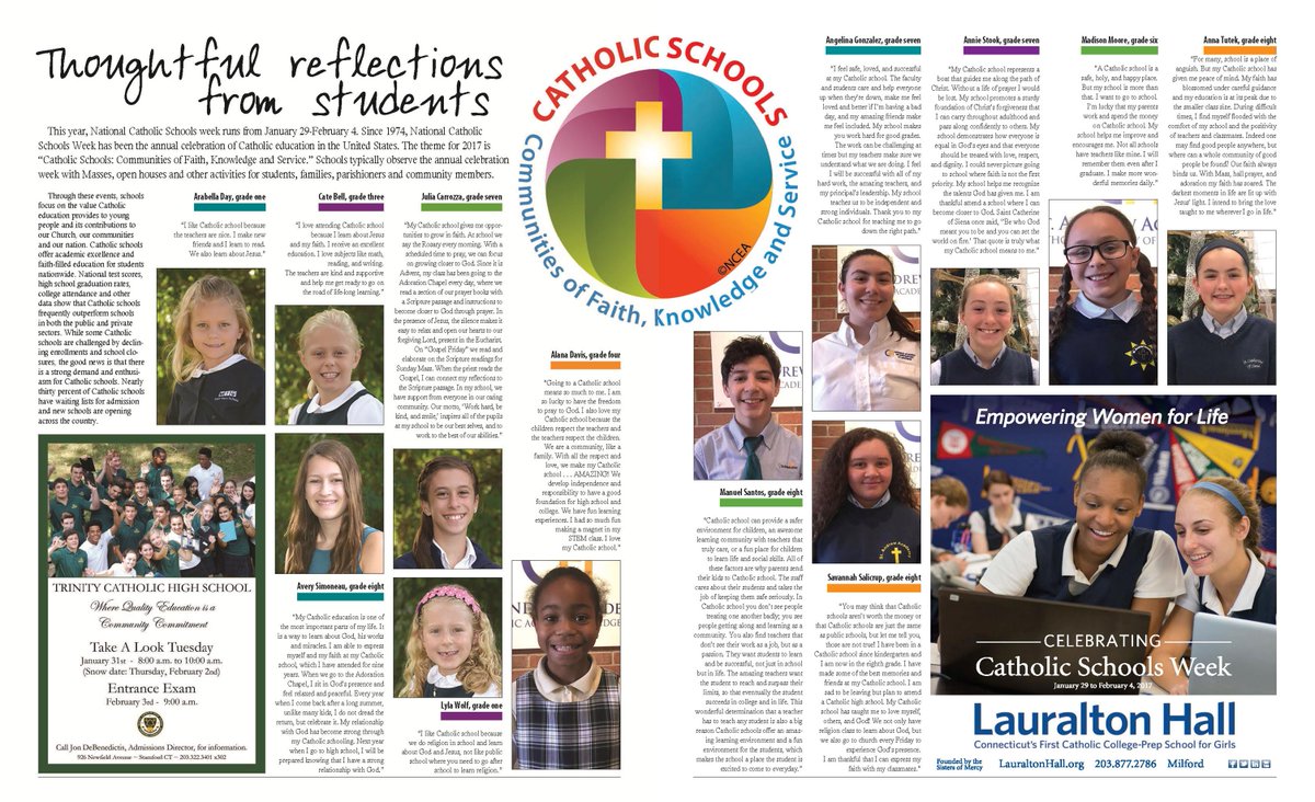 CathSchoolsDOB's tweet photo. Next week we celebrate National Catholic Schools Week. Read some reflections from students on "Why They Love Their Catholic School!" https://t.co/2HxUDyB4Tf