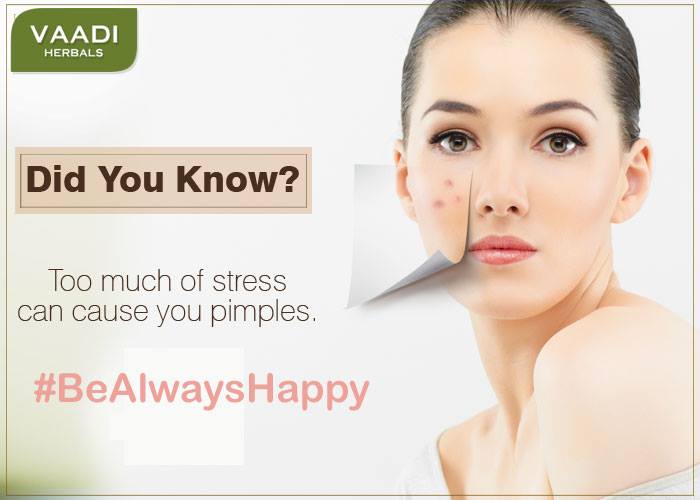 VASTHERBAL's tweet photo. DidYouKnow --- Too much of stress can cause you pimples.  #BeAlwaysHappy and use Vaadi Neem Face wash to get rid of pimples. https://t.co/RJDHLhqzfO