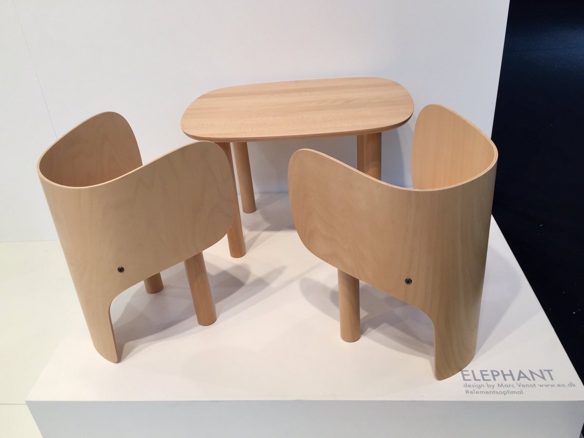 v_lorelle's tweet photo. Après la #BambiChair pour les Petits, le #Danois #ElementsOptimal sort #ElephantChair du #Designer français #MarcVenot @Maison&amp;Objet https://t.co/54z3CLrR6f