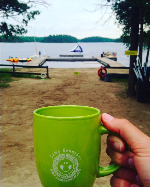CampKennebec's tweet image. Morning coffees just aren't the same without this view. Only 159 more days right!? #Summer2017 can't come soon enough! #TuesdayMotivation