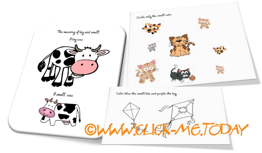 Kids Under 7: Big and Small Worksheet