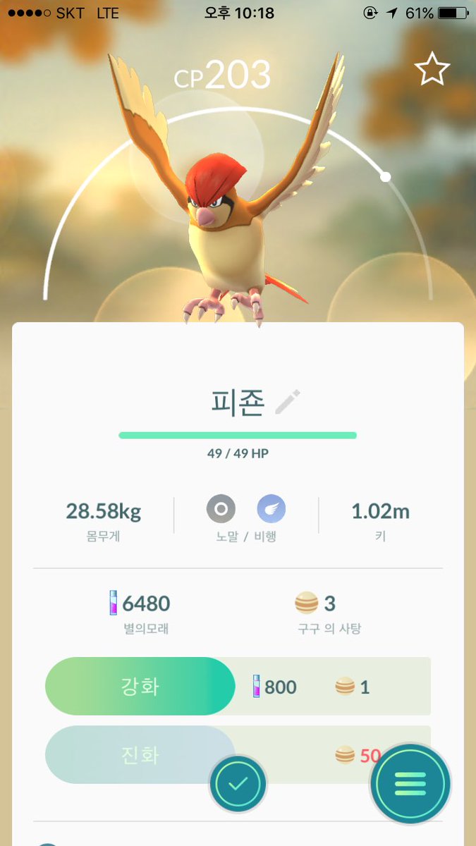 GONG_YOO710's tweet photo. 넘 재미지다 헤헤 진화 시켰어용 https://t.co/On36kkhJ6T