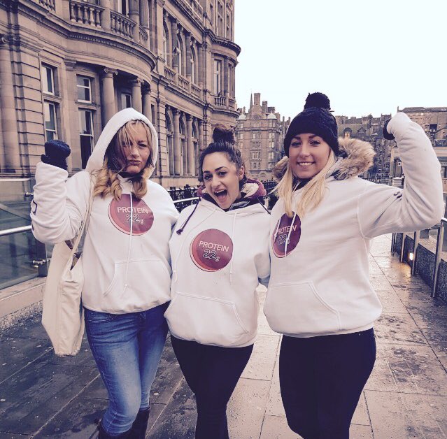 wearemascot's tweet photo. Have you picked up a pot of #Protein22 yet? Keep your eyes peeled for the @GrahamsDairy giveaway team in Edinburgh's West End tomorrow! 👌🏼 https://t.co/FOsIPYt2Mp