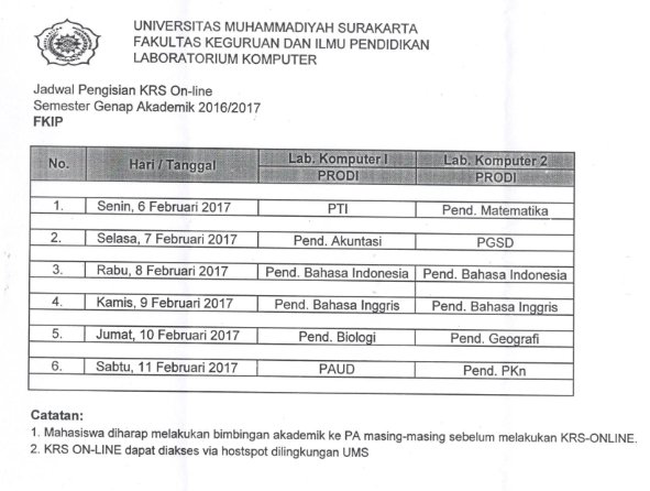 PendGeoUMS's tweet photo. Jadwal Pemanfaatan Laboratorium Untuk KRS https://t.co/EYuw3sZTHq