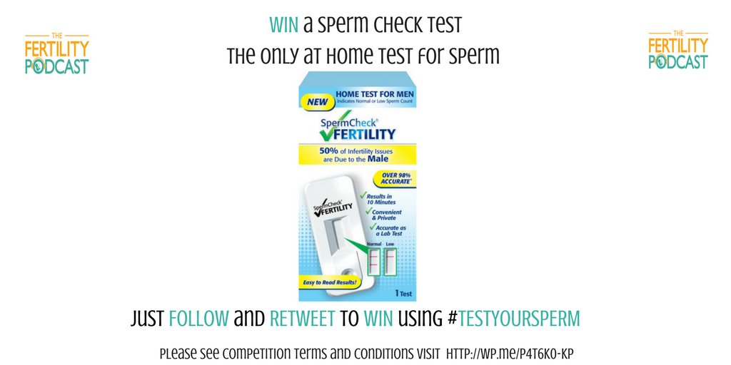 fertilitypoddy's tweet photo. Follow @FertilityPoddy &amp; retweet #TESTYOURSPERM to #win @SpermChk   #malefertility #ttc  #Freebie #Giveaway  https://t.co/Vw0AbRo7i9 https://t.co/pDmT0OQ3Cb