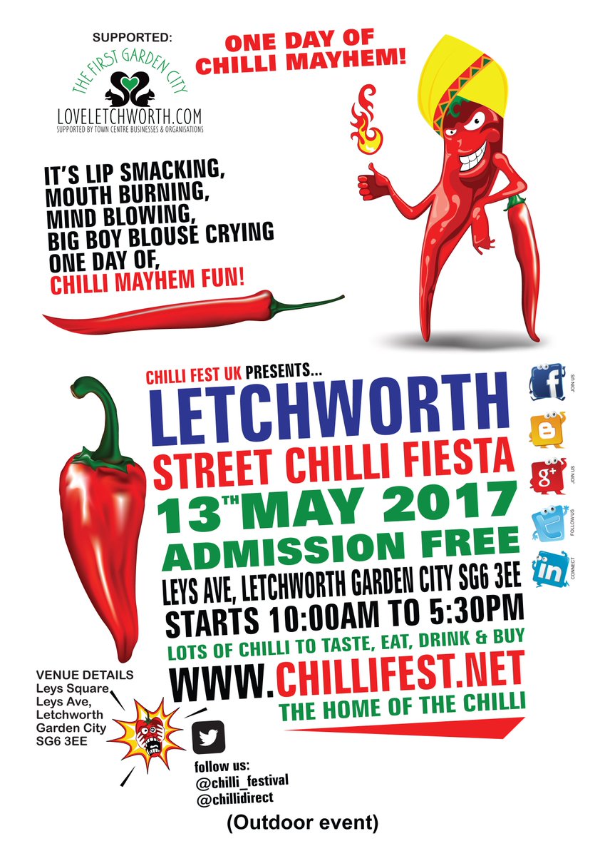 Chilli Fest UK on Twitter "Just back from a successful meeting with LoveLetchworth it's all a