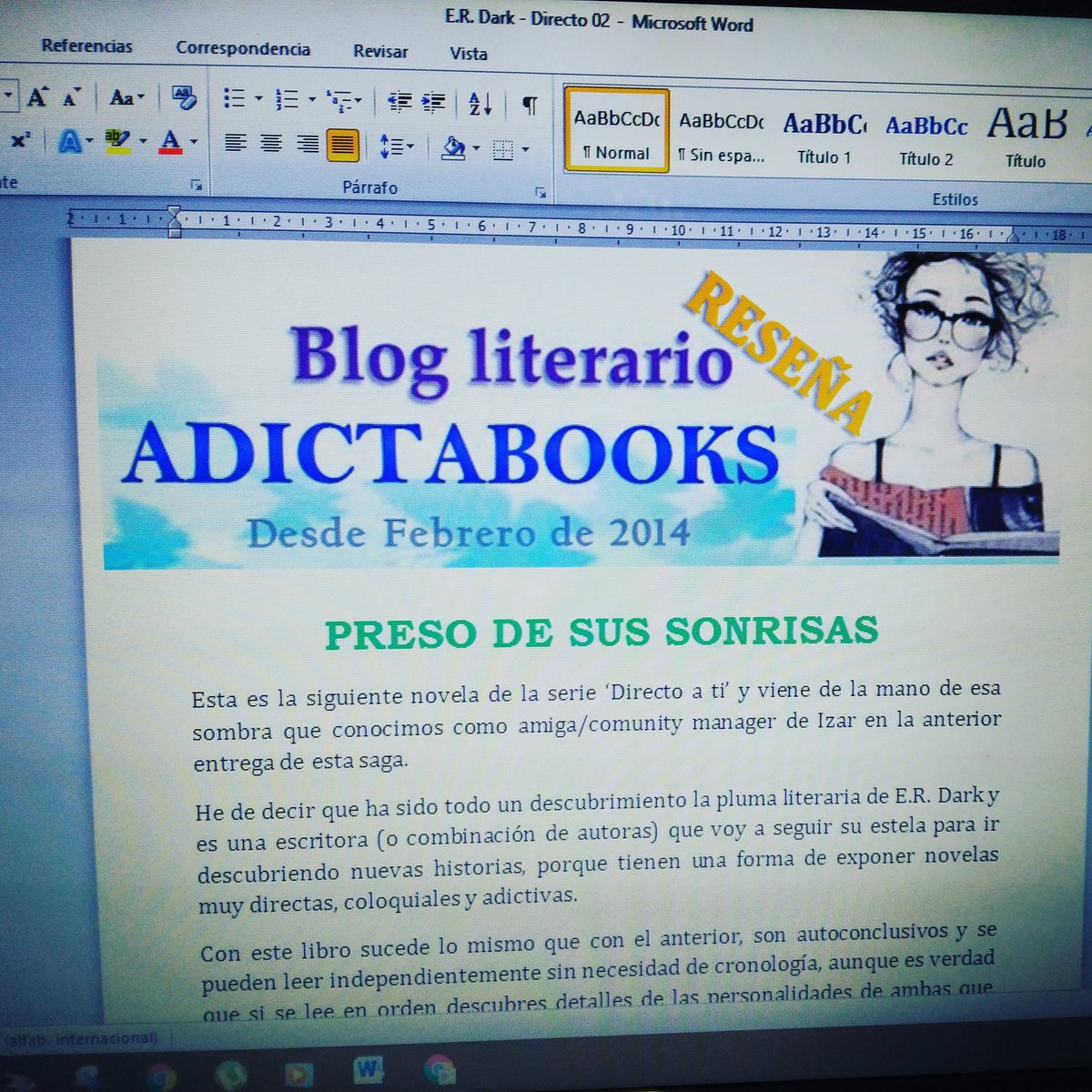 AdictabooksBlog's tweet photo. A las 16:00 sale la reseña de la segunda entrega de #DirectoaTi la serie de las autoras @ERDarkEscritora https://t.co/G3nYXAs9Lr
