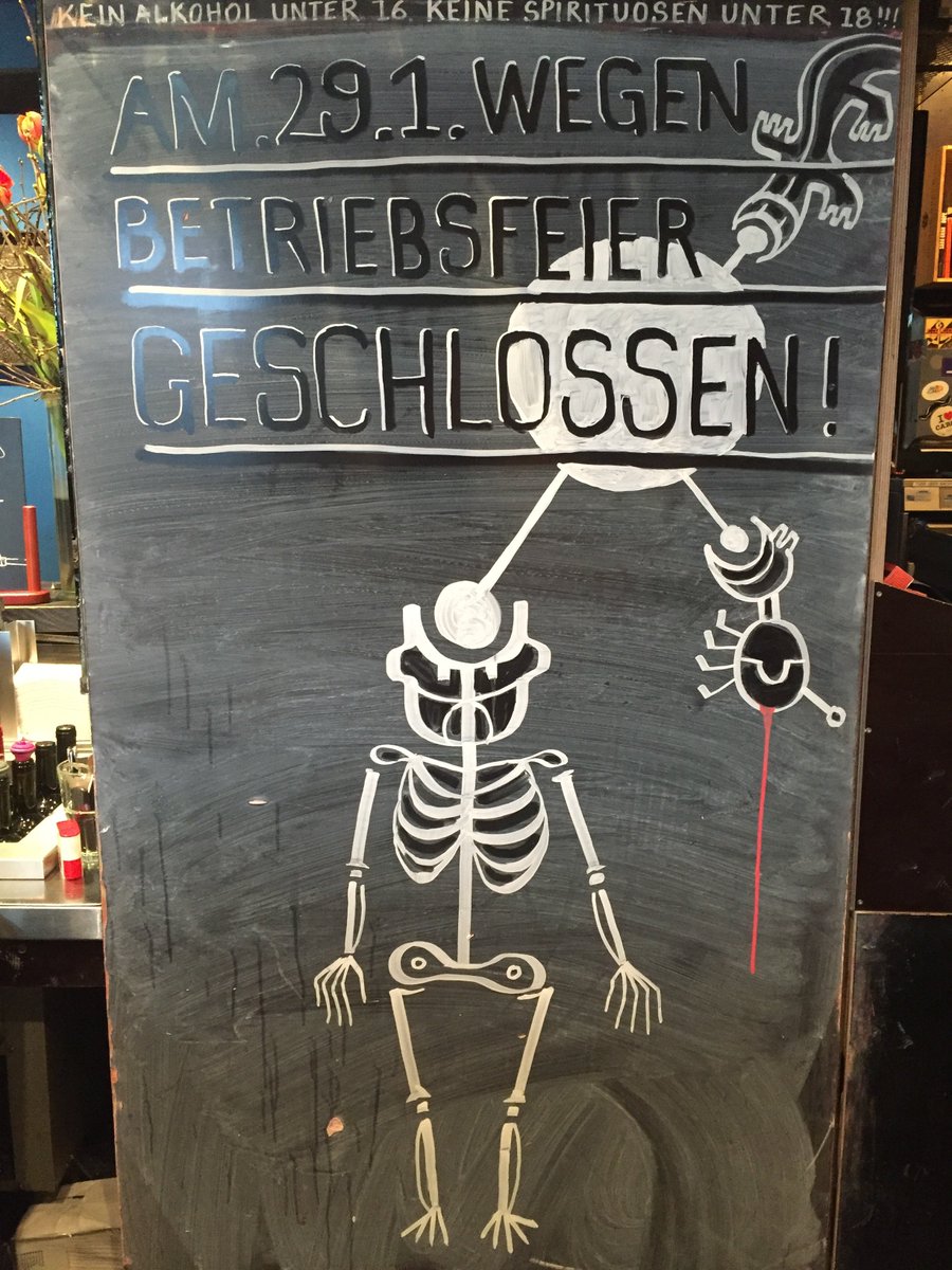 Sonntag, 29.01 ist die Cargobar wegen Betriebsfeier geschlossen!