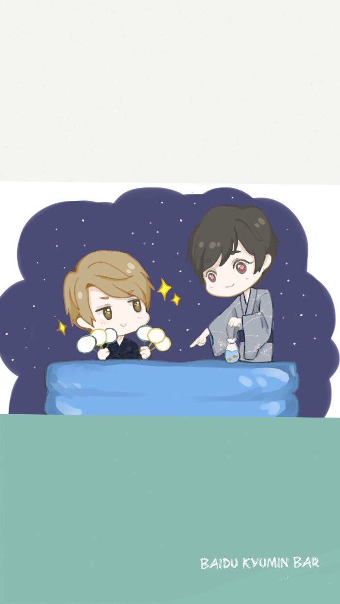 【Baidu KyuMinBar】mobile wall paper 2p（by：宇希） #KyuMin