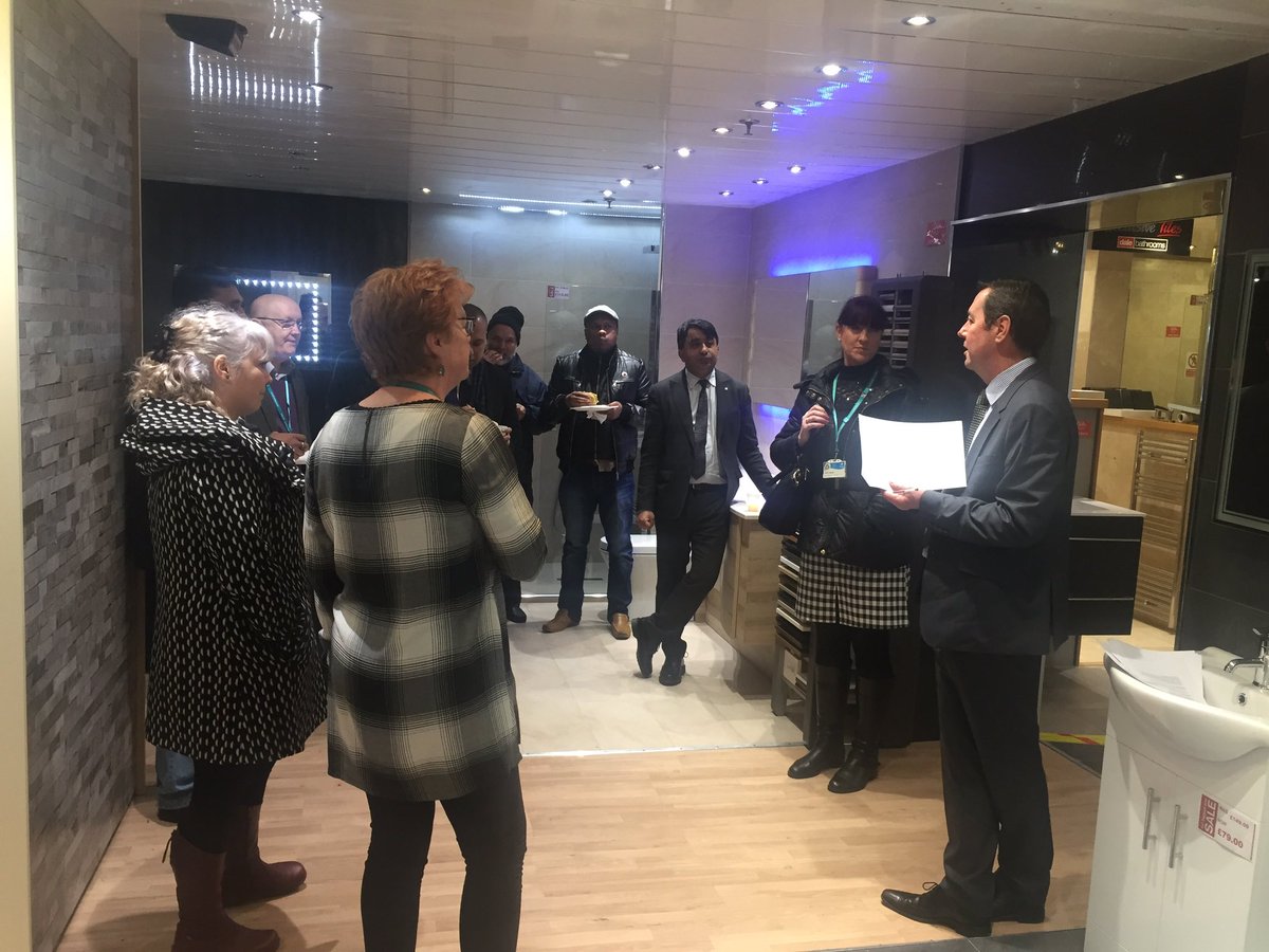 DaleBathrooms's tweet photo. Dale Bathrooms official tour, attended by a diverse range of people including the Mayor of Oldham. https://t.co/VPxg2KGRYv