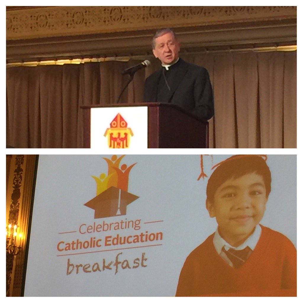 PCavallone's tweet photo. Celebrating Catholic Ed today. Hear #Cardinal's words -We do what we do because WE are Catholic! @ChiCathSchools https://t.co/hmRtJ2cc9S