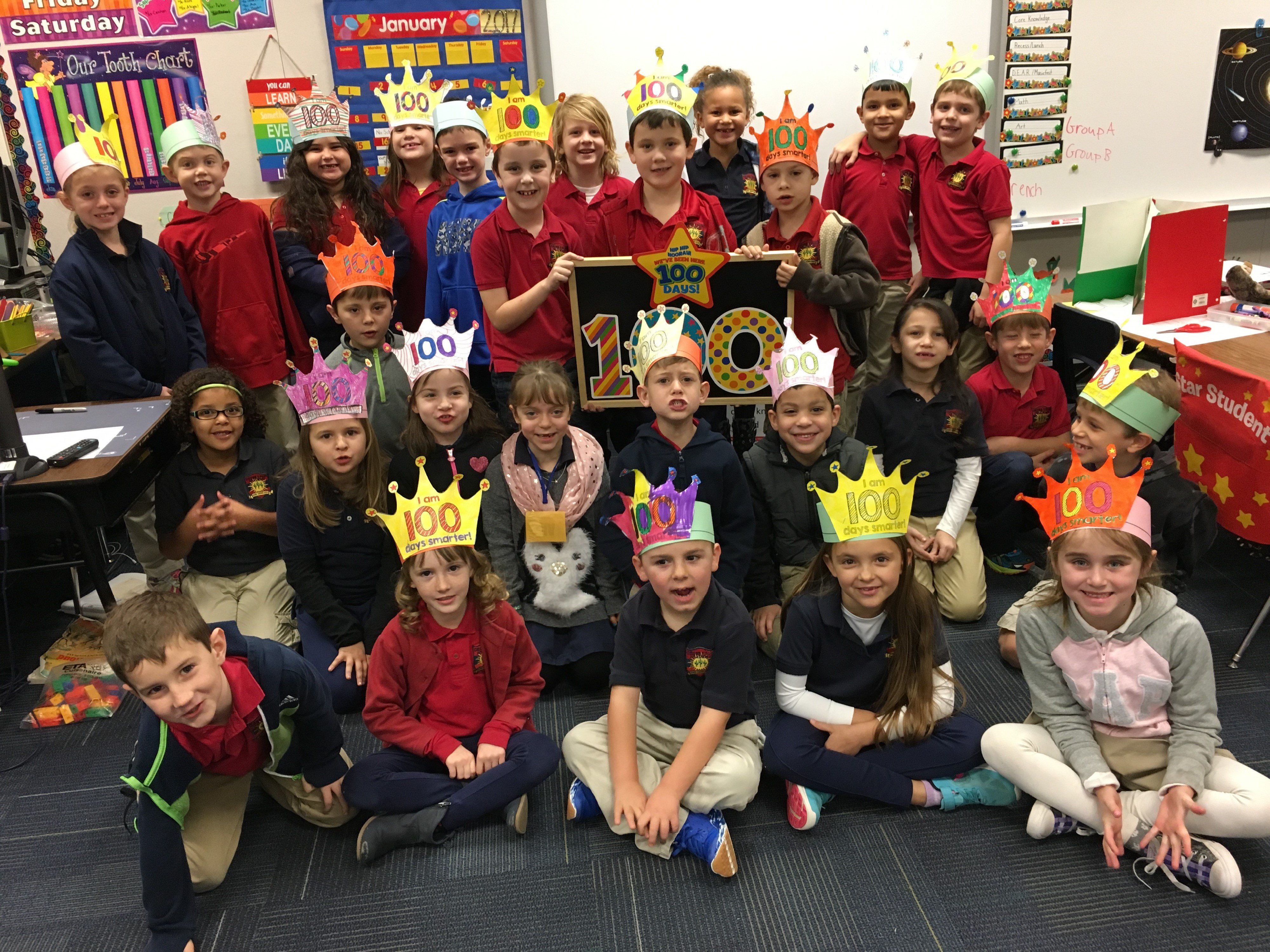 Desert Sun Academy on Twitter "Happy 100th day from 1st grade! https