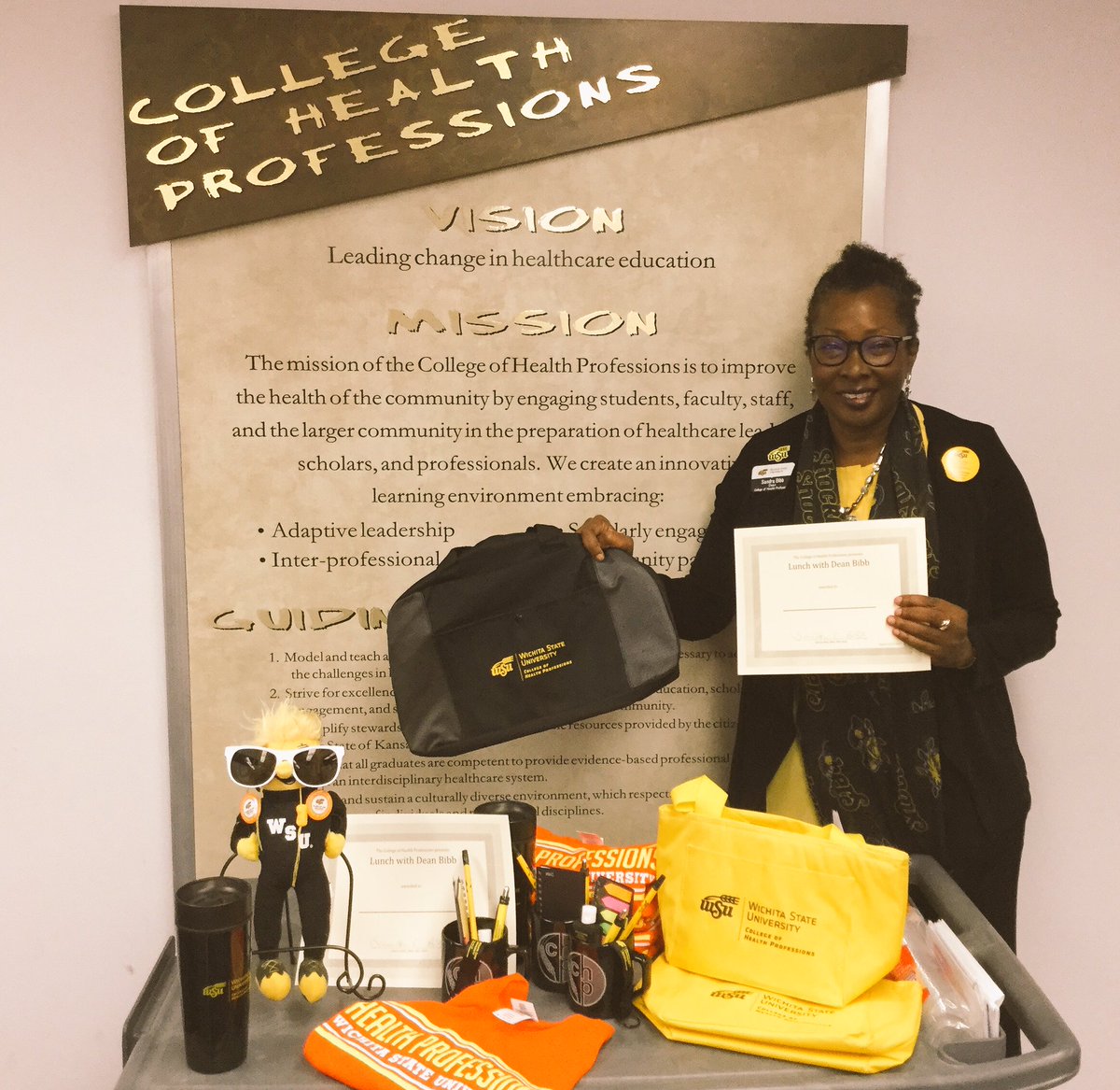 <a href="/WSU_CHP/">WSU College of Health Professions</a> <a href="/WSUdentalclinic/">WSUdentalresidency</a> <a href="/WSU_FHCP/">WSU FHCP</a> @Wsu_DH <a href="/WSUdentalclinic/">WSUdentalresidency</a> <a href="/WSU_PHS/">Public Hlth Science</a> <a href="/Shocker_PA/">WSU PA Program</a> Ready for coco, snacks, door prizes..12-1pm 1/25 AH. I Am!