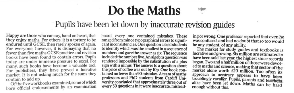 #Caveat #emptor, or 'Do the Maths' @oundleschool