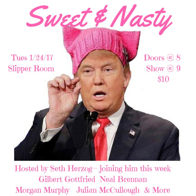 Tonight, don't miss out on what will be one of the silliest &amp; most important nights of comedy of the year. @Slipperroom @ 9.