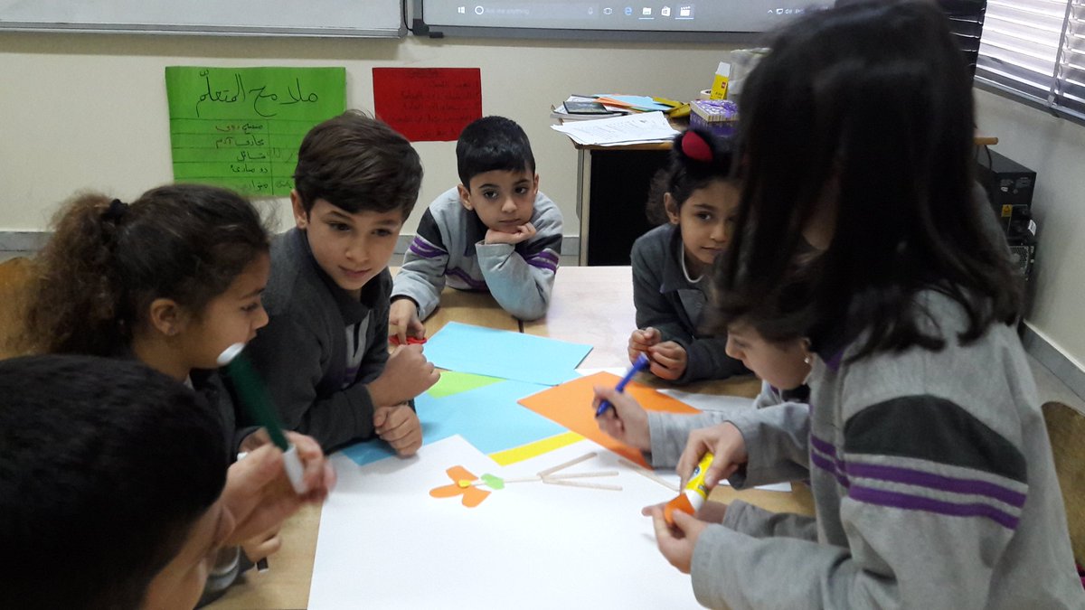 Grade 2 learners  using sticks and colored papers to create the parts of a plant and its needs
@DawhaHighSchool