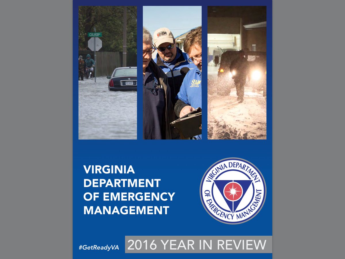 SternJD's tweet image. 2016 review @VDEM online: amazing teamwork  #reorganization &amp;amp; #disaster response #GetReadyVA  @fema @PublicSafetyVa tinyurl.com/gn6tg7m