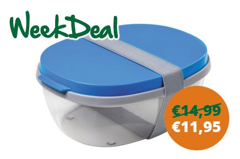 Neem je verse zelfgemaakte salade mee in deze saladbox van #RostiMepal melaminegoed.nl/mepal-ellipse-… #onderweg #bpavrij #duurzaam #weekdeal #MG