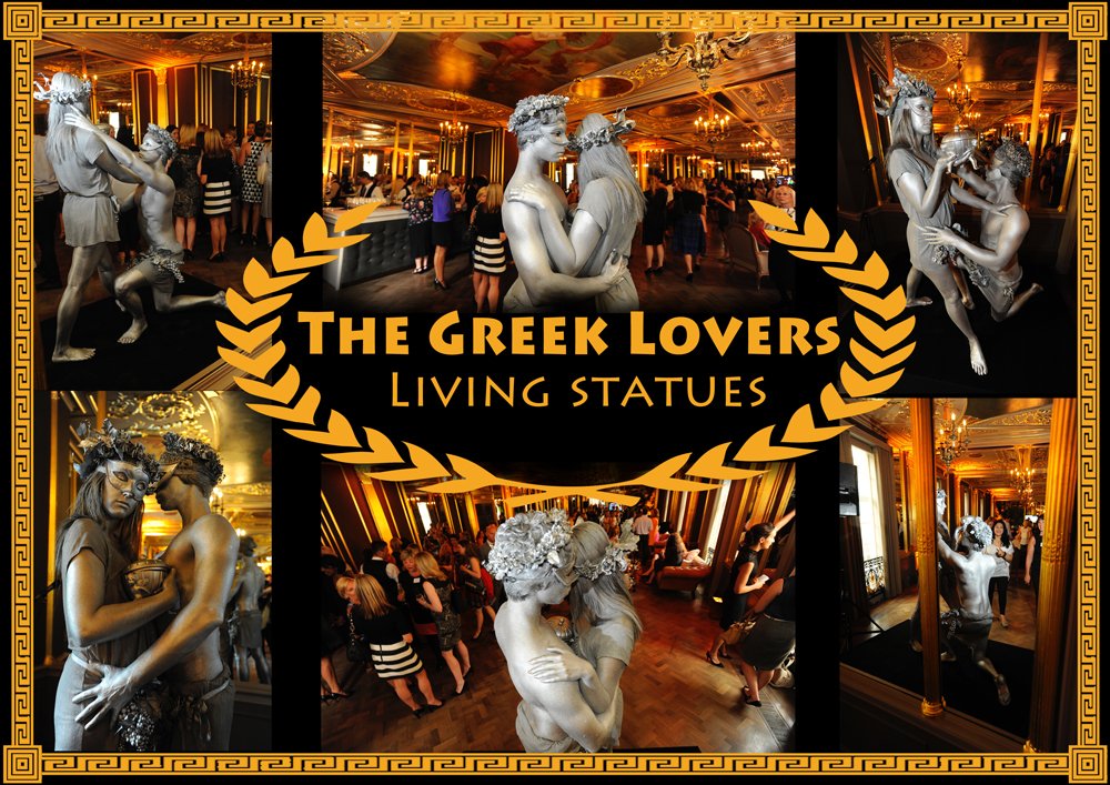 H2ohAgency's tweet photo. Our classical Greek Lovers #livingstatues offer #romantic #entertainment for your #ValentinesDay event or #wedding. https://t.co/x4svF7yIuY https://t.co/6gYoxo8YSy