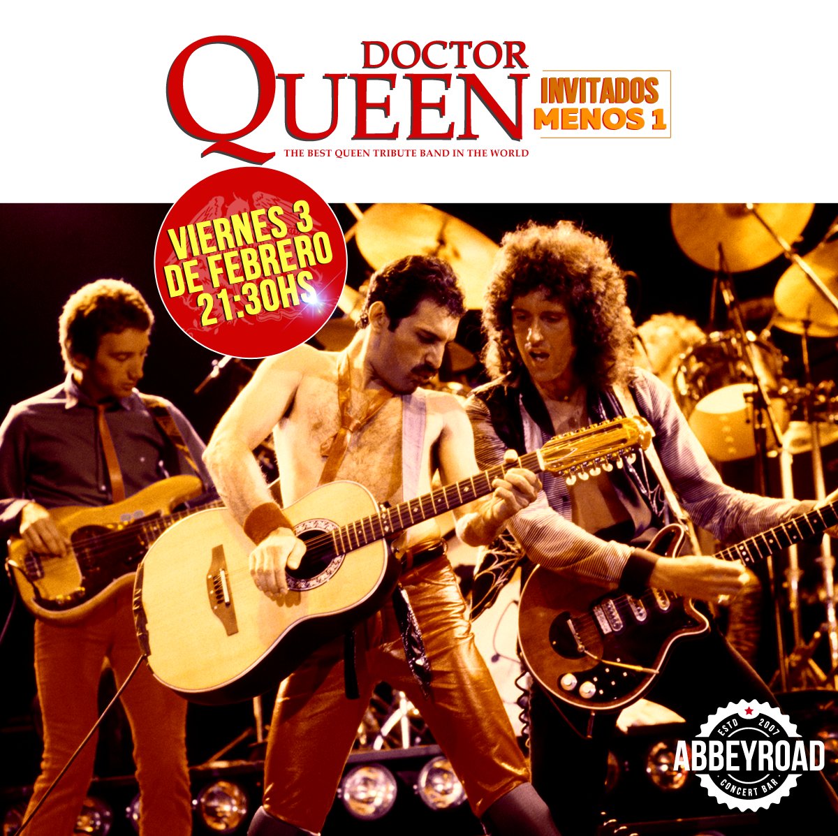 INFORMAMOS que por motivos de fuerza mayor se reprograma la fecha de DOCTOR QUEEN para el Viernes 3 de Febrero a las 21,30 hs. Gracias