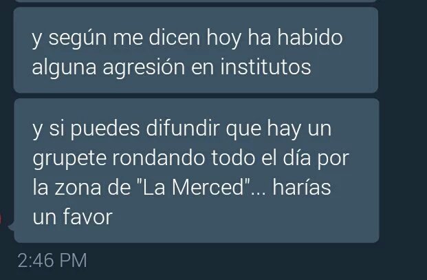 LorcaAntifa's tweet photo. Zona de la Merced y La Flota en Murcia, difundid esto compañeras! Están agrediendo a gente por la zona! https://t.co/yTp3sMScAp