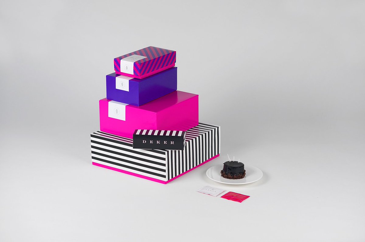 ArtyWebzine's tweet photo. #Branding exquis pour le pâtissier-chocolatier DEKER ! C'est signé @lesstudio @MartynaWedzicka et Gosia Perkowska https://t.co/ZtSvRpLOcU