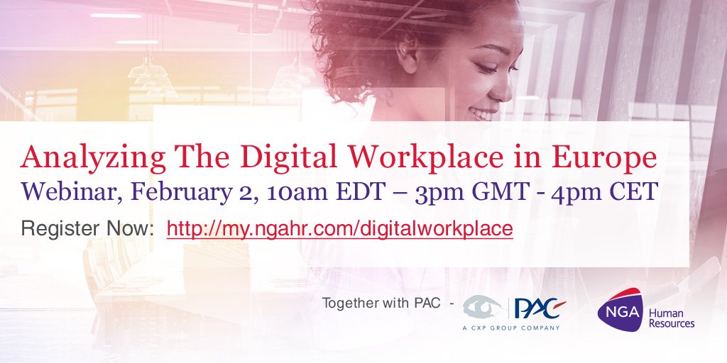 All you need to know about the workplace of the (very near) future in one webinar. bit.ly/2kdIms2 #DigitalWorkplace #futureofwork