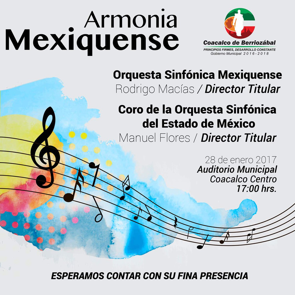 EduyCulCoacalco's tweet photo. Les hacemos la atenta invitación a disfrutar "Armonía Mexiquense" con la Orquesta Sinfónica Mexiquense !!
#CoacalcoEsCultura https://t.co/8qIY1HY9g9