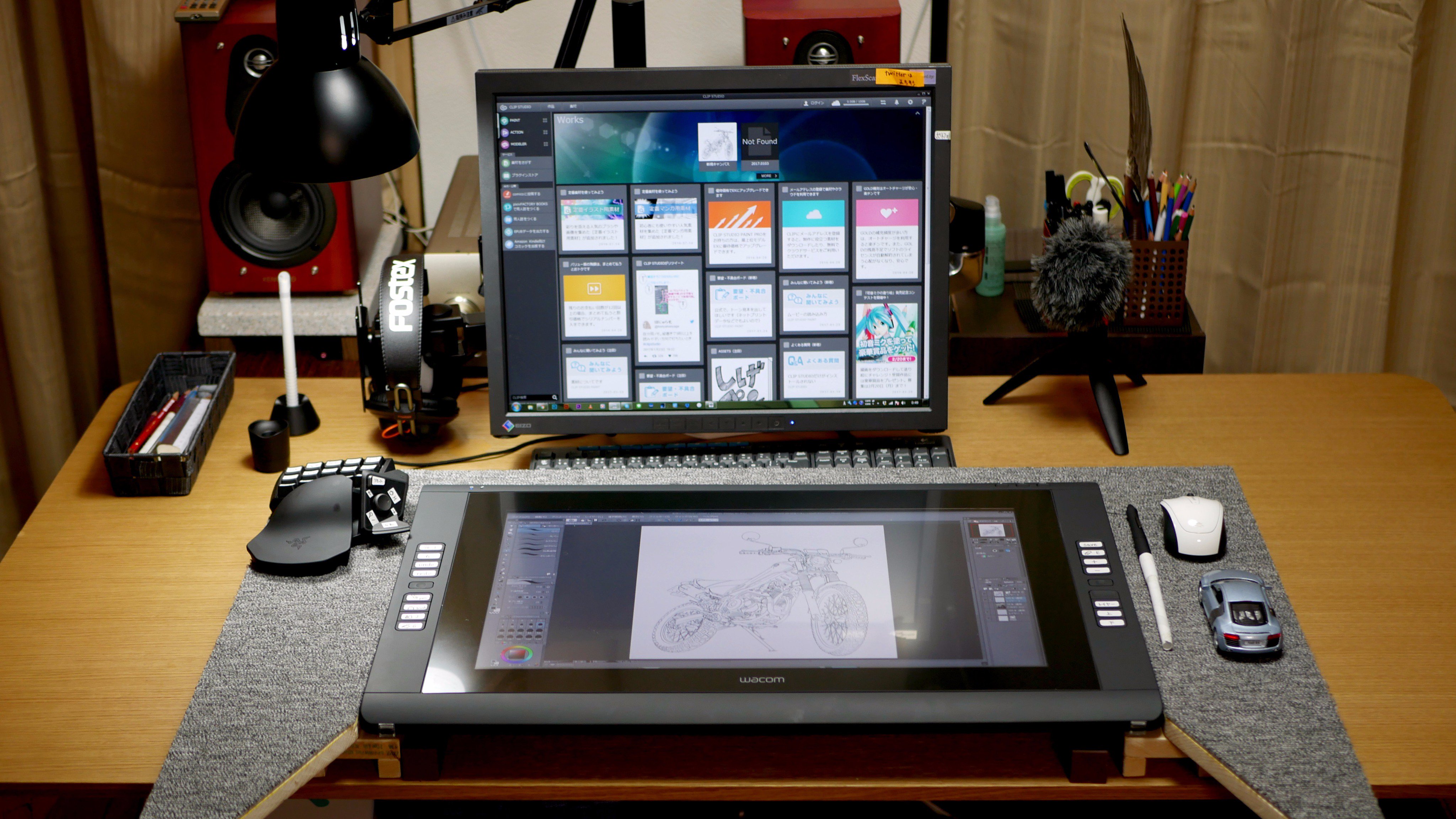 液タブ環境 液晶タブレットの配置環境 22 Twitter