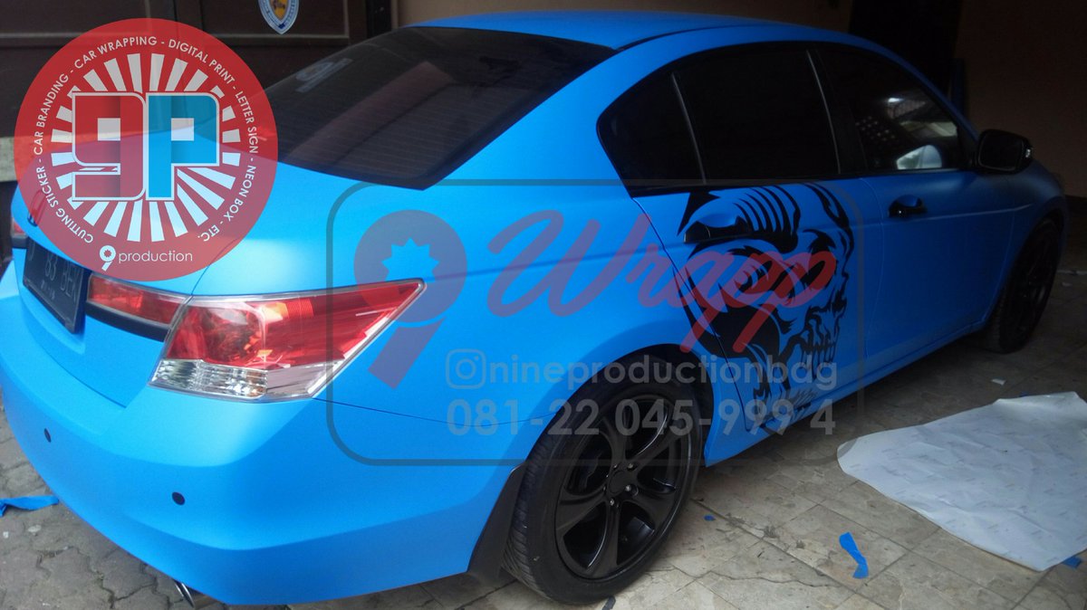 Stiker Mobil Bandung On Twitter Honda Accord Wrapp Sticker Oracal Biru Doff Tertarik Silahkan Hub081220459994 IG Nineproductionbdg