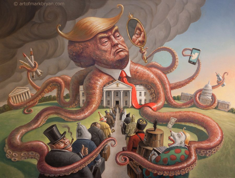 Donald Trump In Der Politischen Karikatur
