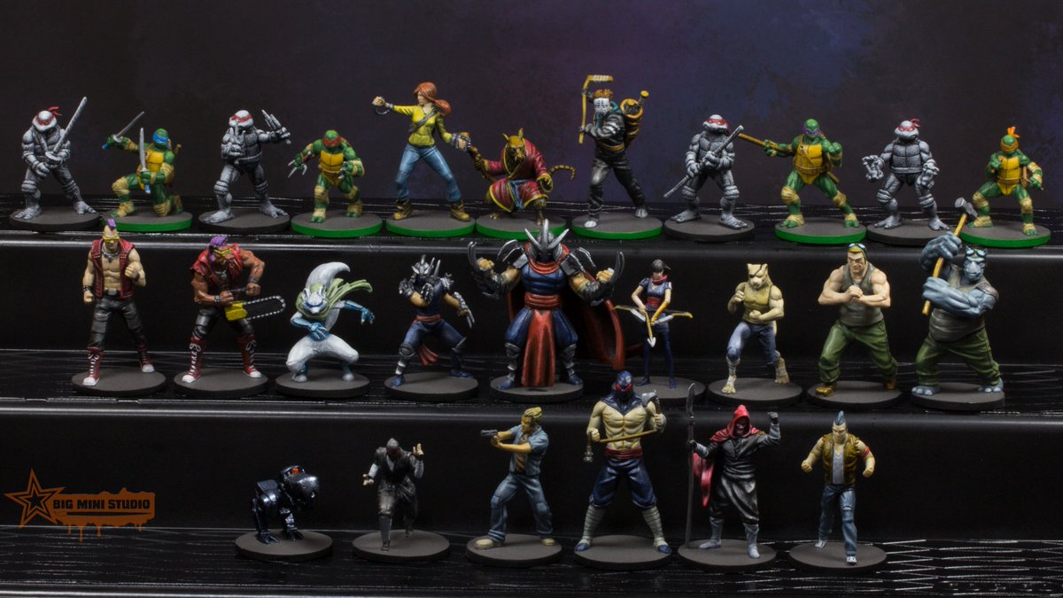 BigMiniStudio's tweet photo. A couple of final pics of the TMNT: Shadows of the Past board game from @KevinWilson42 and @IDWGames.  Had a lot of fun on this project. https://t.co/CCxfMiJ4q5