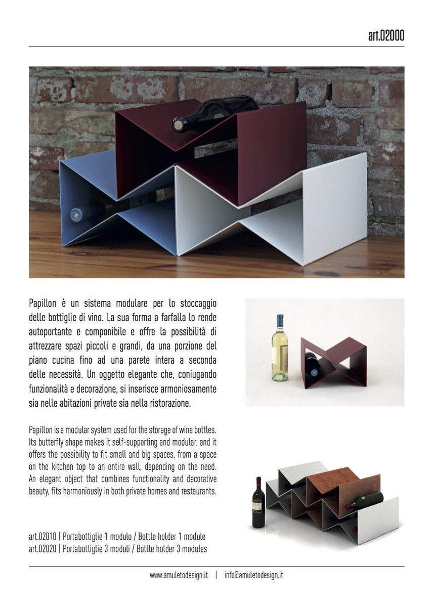 ilmioamuleto's tweet photo. Sistema modulare per lo stoccaggio delle bottiglie di vino!
#amuletodesign #amuletosteeldesign #steeldesign #HOMI17 #homi #fieramilano https://t.co/BETVkjgNTl